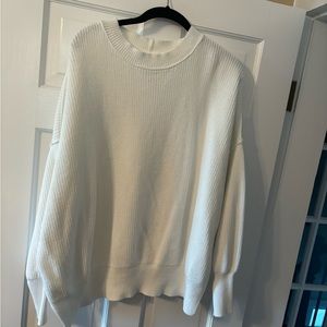 Aerie Beyond Sweater - White, Size L